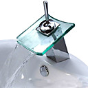 Chrom� Centerset Pr�cipitations Cascade Lavabo Robinet De Salle De Bains 0601-cb-10000s-1