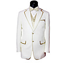 De Un Solo Pecho 2 Botones Sin Ventilaci�n Lana Muesca Solapa Del Novio Desgaste / Esmoquin / Traje De Chaqueta De Los Hombres (pmlfxz0118)