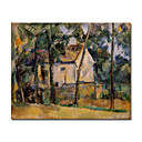 Tendu La Main Maison Toile Et La Peinture Des Arbres Par Paul Cezanne (1019-hbx0047)