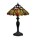 De Style Tiffany Lampe De Table Floral Fini Bronze (0923-tf9)