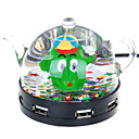 Usb En Forme De Th�i�re Unique 2.0 Hub 4-port Avec Led Multi-couleurs