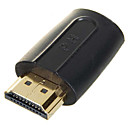 Hdmi Masculino A Femenino Adaptador De Mini Hdmi - Negro