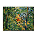Tendu La Main En Toile Noir Ch�teau Peinture De Paul C�zanne (1019-hbx0033)