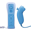 Remote and Nunchuk Controller with Case for Wii (Blue)