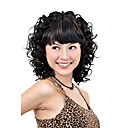 Main Attach�e Dans Le Style De Longueur 100% Perruque De Cheveux Humain Moyen Look Naturel De Haute Qualit� Noir Avec Perruque Cheveux Bruns Boucl�s 4