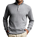 Manches Longues � Col Roul� Fermeture Boutons Pull En Cachemire / Chandails En Cachemire Pour Hommes (ff-c-bg0681012)