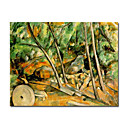 Maderas Hechas A Mano Estirada Lienzo Con Pintura Piedra De Molino De Paul Cezanne (1019-hbx0087)