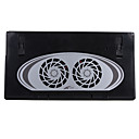 Alimentaci�n Usb De Doble Ventilador Port�til Coj�n De Enfriamiento De Inclinaci�n Con Un Hub Usb De 4 Puertos