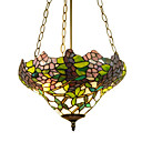 Floraux Tiffany 2-lumi�re Invers�e Lumi�re Pendante (0923-tf-p13)