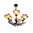 Lotus Lustre Tiffany 6-lumi�re (0923-tf-p31)