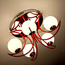 Cristal Moderno 5-luz Bola Luz De Techo (0899-8019-5)