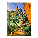 Tendu La Main Bibemus Toile - Les Peintures Rupestres Rouge Par Paul Cezanne (1019-hbx0031)