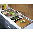De Acero Inoxidable Multifunci�n Dos Cuencos Fregadero De La Cocina (0572-ch366)