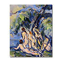 Tendu La Main En Toile Baigneurs Peinture De Paul C�zanne (1019-hbx0029)