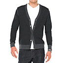 Double Couleur V Manches Longues Manches D�collet� Sp�ciale Cardigan En Cachemire Design / Chandails En Cachemire Pour Hommes (ff-c-bg0681013)