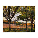 Main Toile Tendue � La Peinture Jas De Bouffan Par Paul Cezanne (1019-hbx0027)