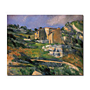 Tendu La Main En Toile De Maisons En Provence, Pr�s De La Peinture Gardanne Par Paul Cezanne (1019-hbx0052)