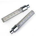 Rgb 5 Led 7 Modo De Rueda De Acero Inoxidable, Luces Para Bicicletas Y Coches (pack De 2)