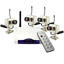 Mini Combo Sans Fil De Surveillance � La Maison Avec 4 Cam�ras (se204)