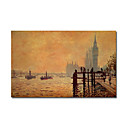La Main Peinture Ci-dessous La Tamise Westminster Par Claude Monet (0192-ycf103541)