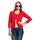 Bandes Twist Boutons Manches Trois-quarts En Cachemire Cardigan / Chandails En Cachemire Des Femmes (ff-c-bh0681010)