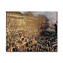 La Main Sur Le Boulevard Des Capucins Peinture Par Claude Monet Tendu Pr�t � Accrocher (0192-ycf103570)