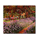 La Peinture � La Main Jardin Par Claude Monet Tendu Pr�t � Accrocher (0192-ycf103492)