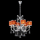 Chrome De Fer L�ger 6-plafonnier En Cristal Avec Couvercle De La Lampe (1048-nt9601-6)