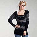 Colores Dobles Rayas Horizontales Su�teres De Las Mujeres Con Palangre (ss-c-bi0751002)
