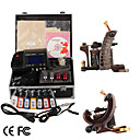 Damas De Premi�re Qualit� Fabriqu�s � La Main 2 Machines De Tatouage Kit Avec Alimentation Sup�rieure Conduit (ly015)