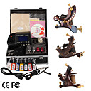 La Mano De Damasco-hizo Tres Tatuajes Kit De M�quinas Con Alimentaci�n Superior Led De Encendido (ly086)