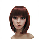 Capless Longueur Moyenne De Haute Qualit� De Synth�se Vin Rouge Perruque Bob Coiffure 0988-p8t-172 M3355