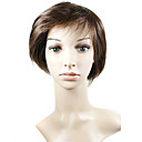 Capless Courte Perruque De Haute Qualit� De Caf� Synth�tiques Aspect Naturel Cheveux Raides (0988-ns022)