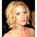 Brittany Snow Personnalis� De Coiffure - Main Attach�e � Moyen Style 100% Cheveux Humains Perruque Blonde Cheveux Boucl�s (0988-55)