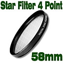 Emolux 58mm Estrella De 4 Puntos Del Filtro