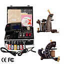 Damas De Premi�re Qualit� Fabriqu�s � La Main 2 Machines De Tatouage Kit Avec Alimentation Sup�rieure Conduit (ly018)