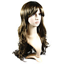 Capless Perruque Extra Longue Synth�tique De Haute Qualit� Naturel Europ�en Caf� Look Cheveux Armure (0988-ns016)