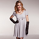 Paris Hilton Style / Manches Courtes Col Rond Dresss Pliss� / Robes De Femmes (ff-a-bi0853116)