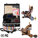 Damas De Premi�re Qualit� Fabriqu�s � La Main 2 Machines De Tatouage Kit Avec Alimentation Sup�rieure Conduit (ly037)