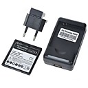 Chargeur De Batterie 1500mah Concepteur + Jeu De Batteries Pour Samsung I9000