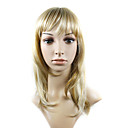 Capless Longueur Moyenne Europ�enne Perruque Synth�tique L�ger De Haute Qualit� Aspect Naturel Cheveux Blonds Armure (0988-ns020)