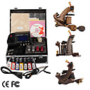 La Mano De Damasco-hizo Tres Tatuajes Kit De M�quinas Con Alimentaci�n Superior Led De Encendido (ly075)