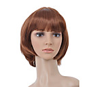 Capless Courte Synth�se De Haute Qualit� Or Perruque Cheveux Bruns Bob 0463-470