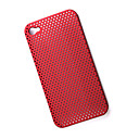 Caja De Pl�stico De Protecci�n De Vuelta Para El Iphone 4 - Rojo