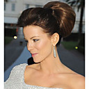 Main Personnalis� Kate Beckinsale - Li�e Long Style 100% Cheveux Humains Perruque Brune Cheveux Raides (0988-1)