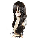 Capless Extra Long Synth�tique De Haute Qualit� Aspect Naturel Perruque Brune Cheveux Europ�ens Armure (0988-ns017)