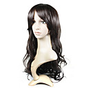 Capless Extra Haute Qualit� � Long Look Naturel Synth�tique Perruque Cheveux Bruns Europ�enne Armure (0988-ns013)
