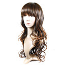 Capless Perruque Europ�enne Extra Haute Qualit� � Long Miel Synth�tique Aspect Naturel Brun Cheveux Armure (0988-ns001)