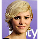 Katharine Mcphee Personnalis� De Coiffure - Main Attach�e Dans Le Style Courtes 100% Cheveux Humains Perruque Blonde Cheveux Boucl�s (0988-17)