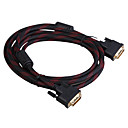 Chapado En Oro Dvi 24  1 Mm Cable Blindado De Conexi�n (3m De Longitud)